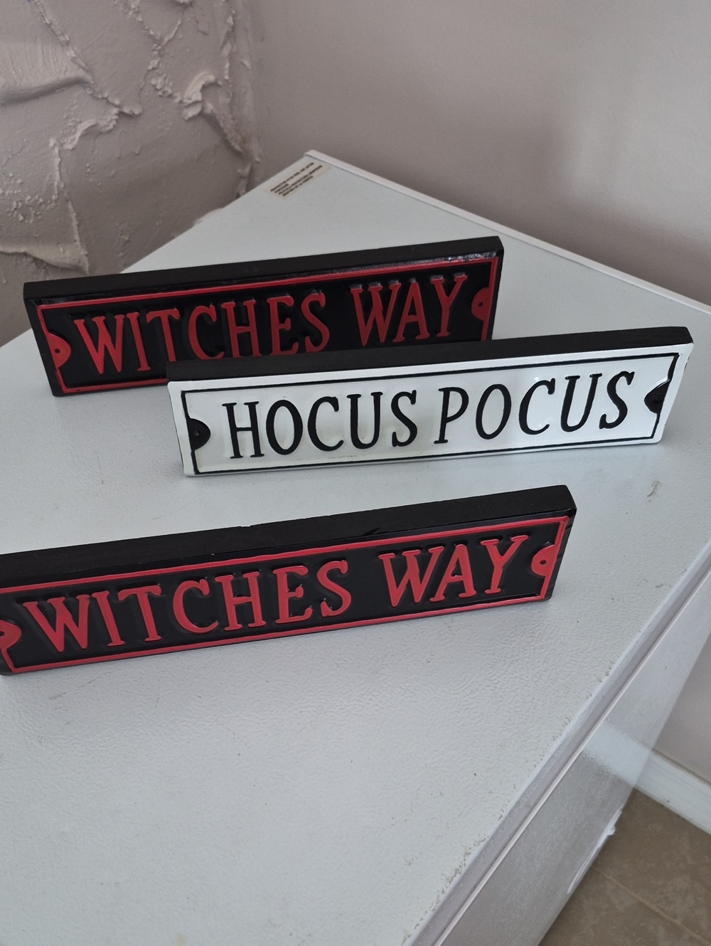 HOCUS POCUS and Witches Way Halloween Signs